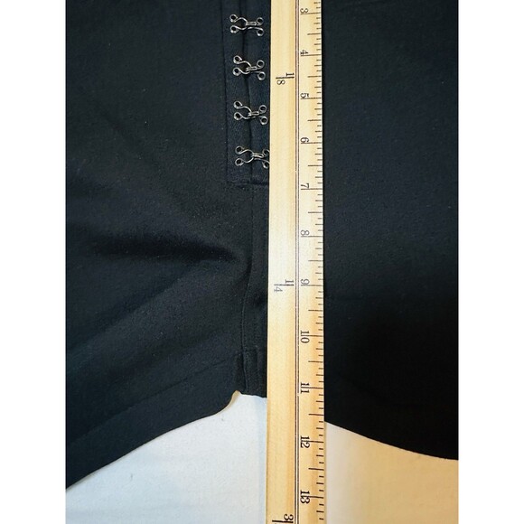 PAIGE Miriel Pants Black Exposed Hook & Eye Closure Boot Cut Women's‎ 27 NWOT - Picture 8 of 9